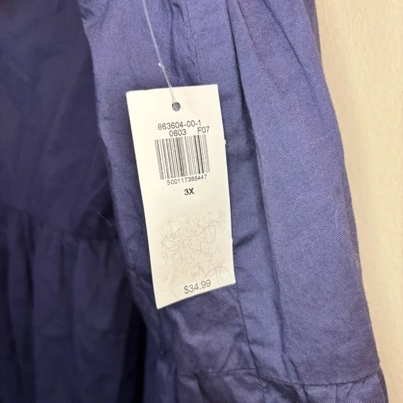 NWT Old Navy Women’s Dusty Navy Dropped-Waist Midi Skirt Size 3X - Picture 7 of 11